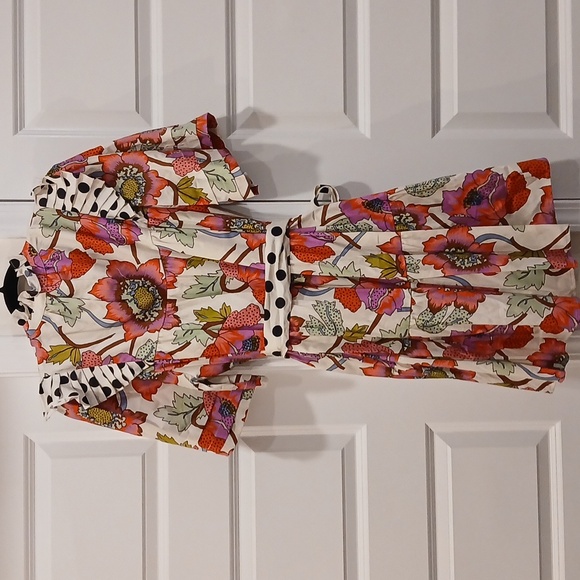 New Crosby By Mollie Burch Maisie Dress In Peony Polka Dot Size Medium - Picture 9 of 9
